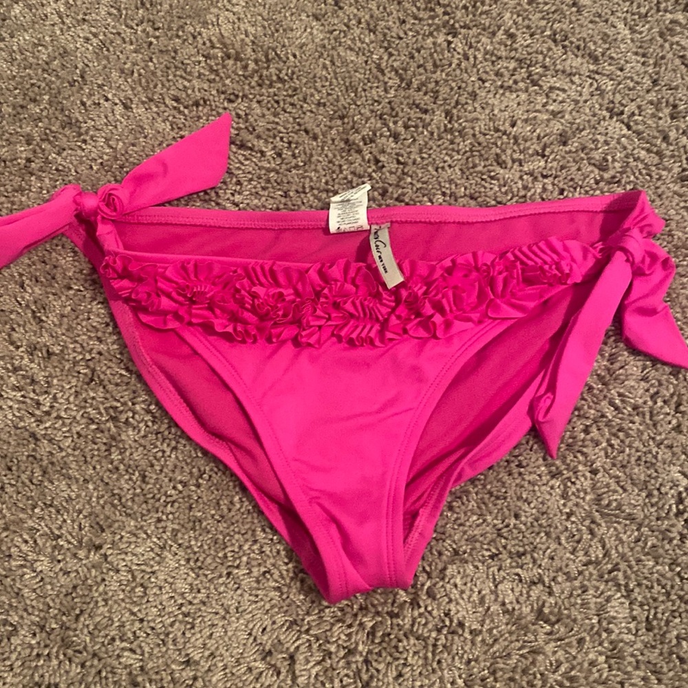 Pink bikini bottom Kenneth Cole size large